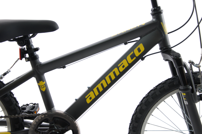 Ammaco Bandit 20 Inch Wheel Kids Mountain Bike Grey-1